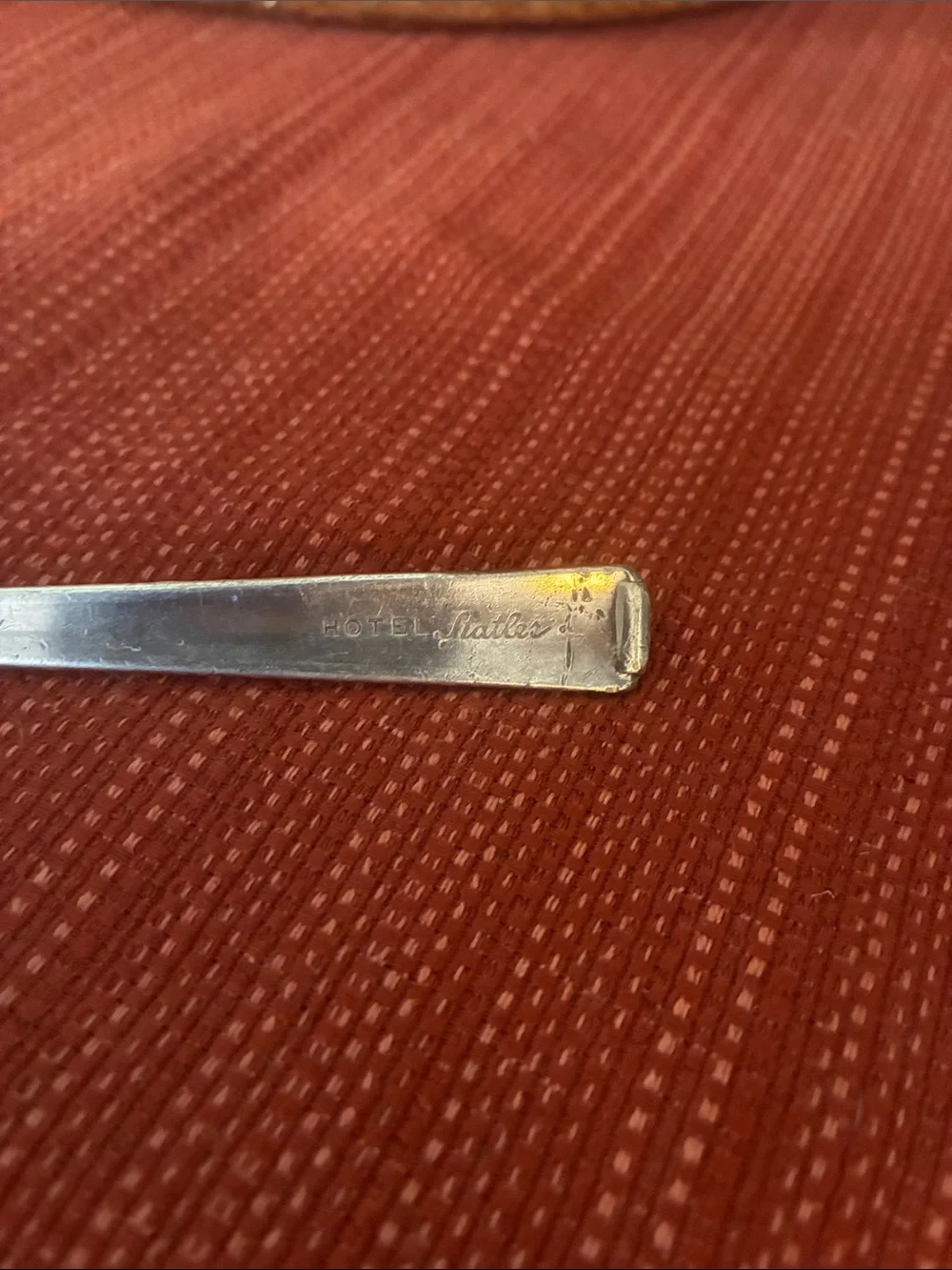 Vintage Hotel Statler cocktail fork (circa 1940’s)